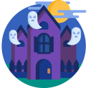 house,architecture and city,entertainment,spooky,scream,scary,halloween,horror,haunted house,terror,fear,ghosts,fairground,phantom